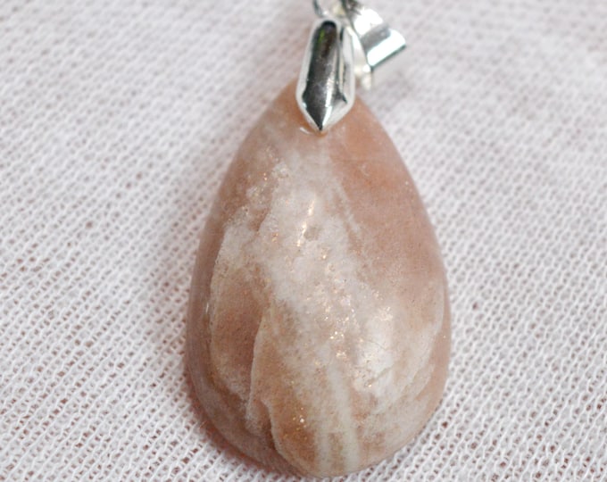 Pierre de soleil 33 carats - pendentif cabochon pierre naturelle - Inde / FQ66