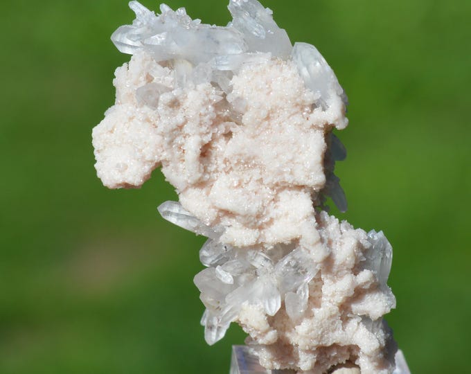 Rhodochrosite & Quartz 15 grams - Cavnic, Maramureș County, Romania