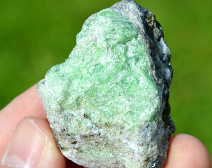 Grossular Garnet var. Tsavorite 72 grams - Merelani Hills, Lelatema Mountains, Simanjiro District, Manyara Region, Tanzania