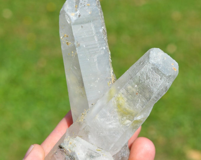 Tourmaline var. Verdelite & Quartz - 337 grams - Resplendor, Minas Gerais, Brazil