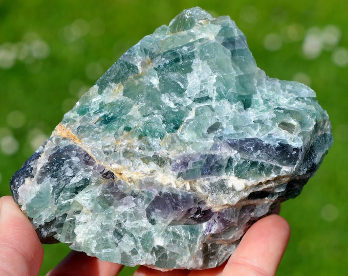 Fluorite 726 grams - La Barre Mine, Saint-Jacques-d'Ambur, Puy-de-Dôme, Auvergne-Rhône-Alpes, France