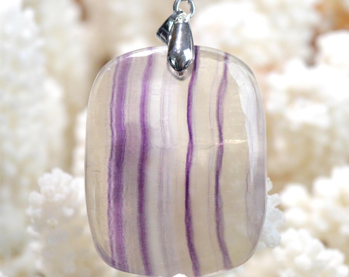 Fluorite 82 carats - pendentif cabochon pierre naturelle - Afghanistan / GA95