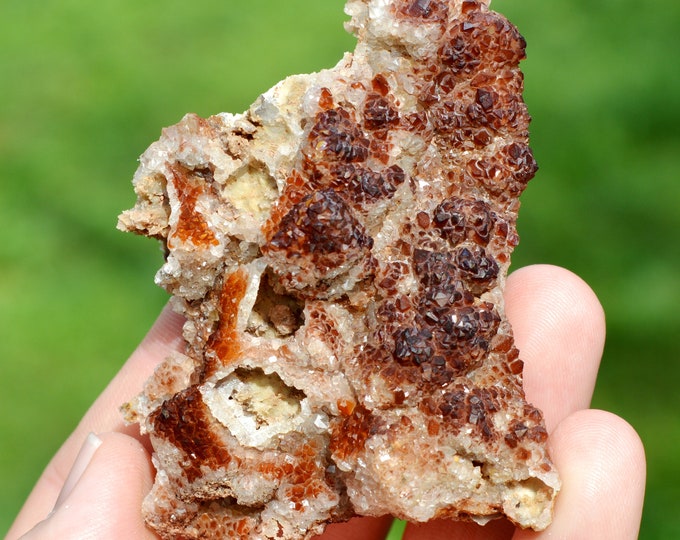 Perimorphic quartz calcite 66 grams - Valzergues, Villefranche-de-Rouergue, Aveyron, Occitanie, France