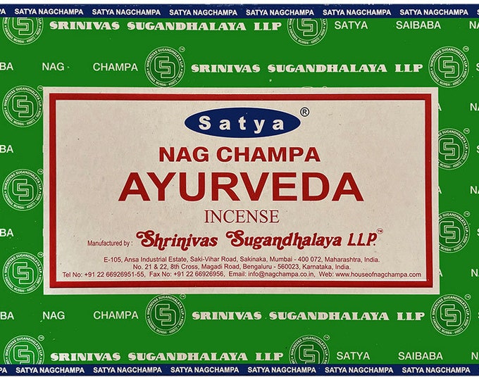 Incense - Satya Nag Champa - Ayurveda Perfume - One box