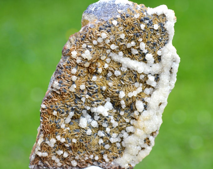 Siderite & Calcite 352 grams - Peyrebrune, Montredon-Labessonnié, Castres, Tarn, Occitanie, France