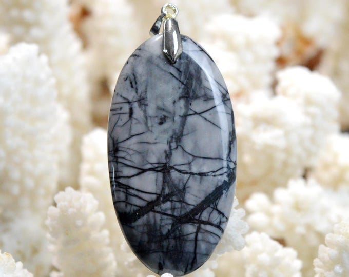 75 Carat Picasso Jasper - Natural Gemstone Cabochon Pendant - Utah, USA / FP51