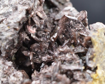 Axinite & quartz - 379 grams - Colebrook Hill Mine, Colebrook Hill, Rosebery district, Tasmania, Australia