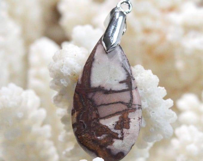 Jaspe Noreena 16 carats - pendentif cabochon pierre naturelle - Australie / FR76