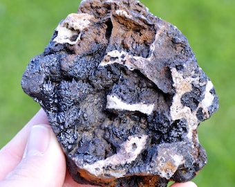 Goethite & Quartz 370 grams - Steingraben Mine, Urbès, Thann-Guebwiller, Haut-Rhin, Grand Est, France