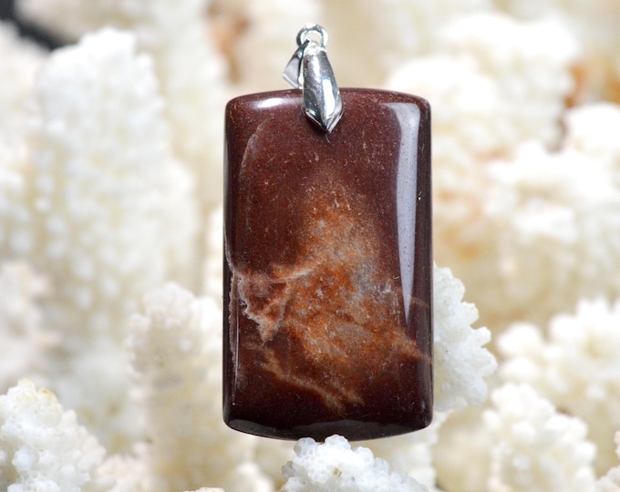 73 Carat Red Jasper - Natural Gemstone Cabochon Pendant - USA / FP5