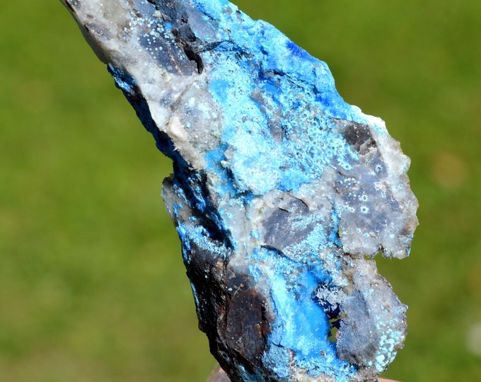Cyanotrichite - 54 grams - Qinglong Mine, Dachang Sb ore field, Qinglong County, Qianxinan, Guizhou, China