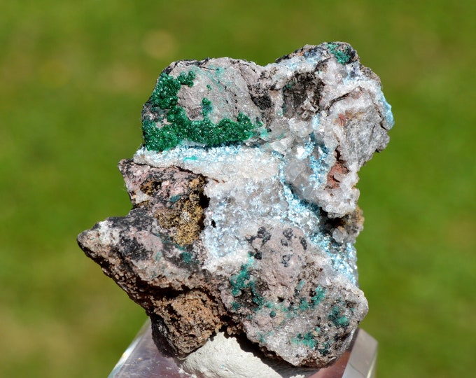 Malachite & Plancheite Quartz 68 grams - Kambove Territory, Haut-Katanga, DR Congo
