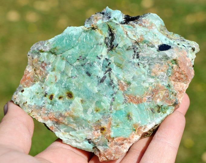 Amazonite & Biotite 570 grams - Madagascar