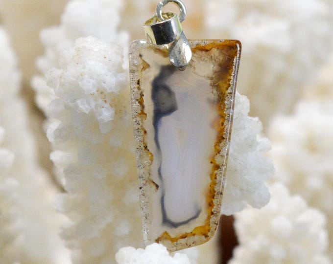 Agate Polyedrique 12 carats - pendentif pierre naturelle - Brésil / FW5