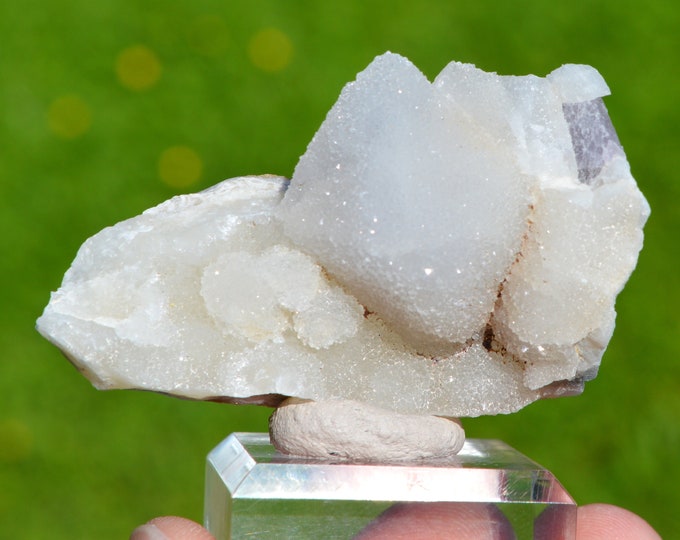 Fluorite & Quartz 91 grams - La Barre Mine, Saint-Jacques-d'Ambur, Puy-de-Dôme, Auvergne-Rhône-Alpes, France