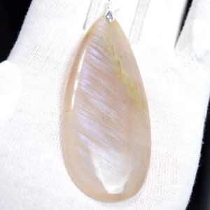 Péristérite 219 carats - pendentif cabochon pierre naturelle - Sri Lanka // DL63