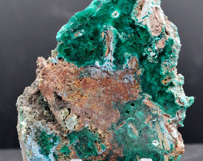 Dioptase & Plancheite 102 grams - Mpita prospect, Kimbedi, Mindouli District, Pool Department, Republic of Congo (Brazzaville)