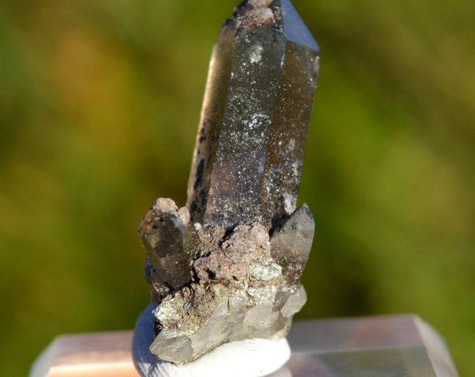 Smoky quartz 7 grams - Minstigertal (Münstigertal), Münster, Goms, Valais, Switzerland