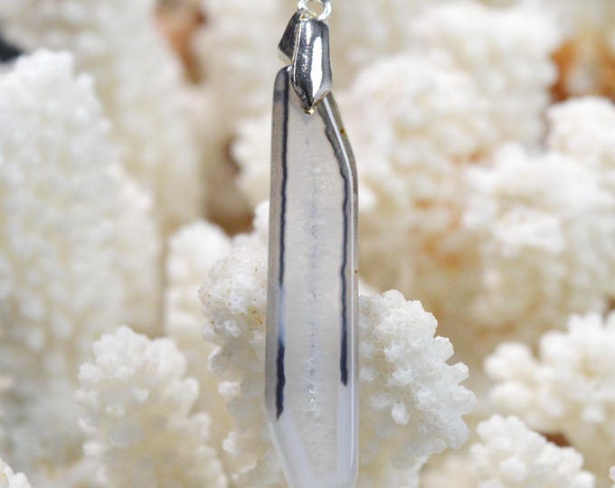 Agate Polyedrique 17 carats - pendentif pierre naturelle - Brésil / FY84