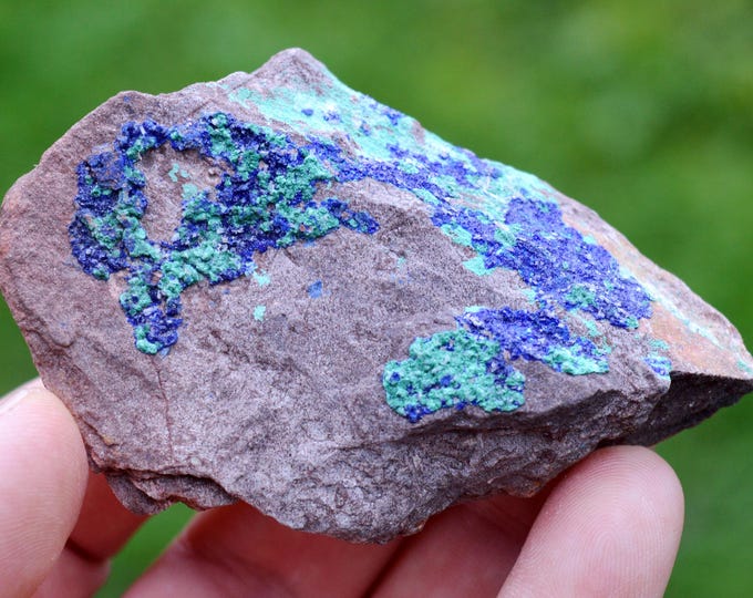 Azurite & Malachite 83 grams - Bou Beker, Touissit-Bou Beker mining district, Jerada Province, Oriental Region, Morocco