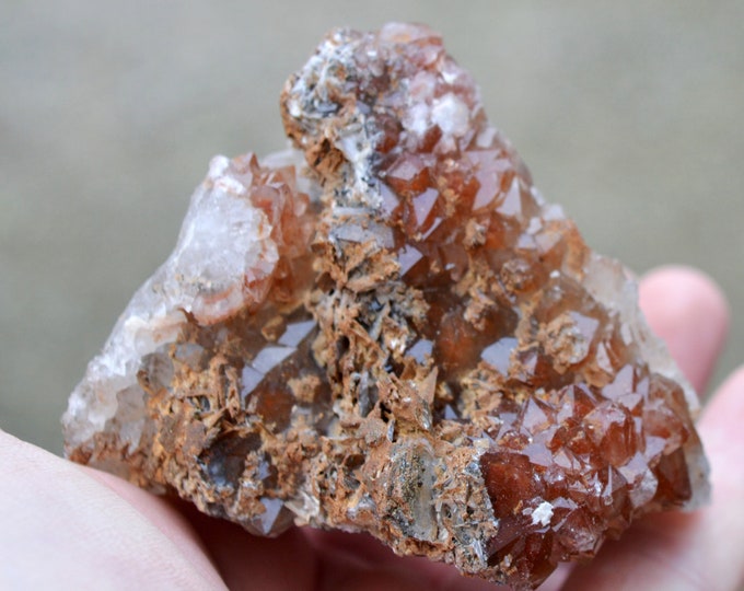 Baryte & Hematoid Quartz 415 grams - Aouli, Mibladen, Aït Oufella Caïdat, Midelt Cercle, Midelt Province, Drâa-Tafilalet Region, Morocco