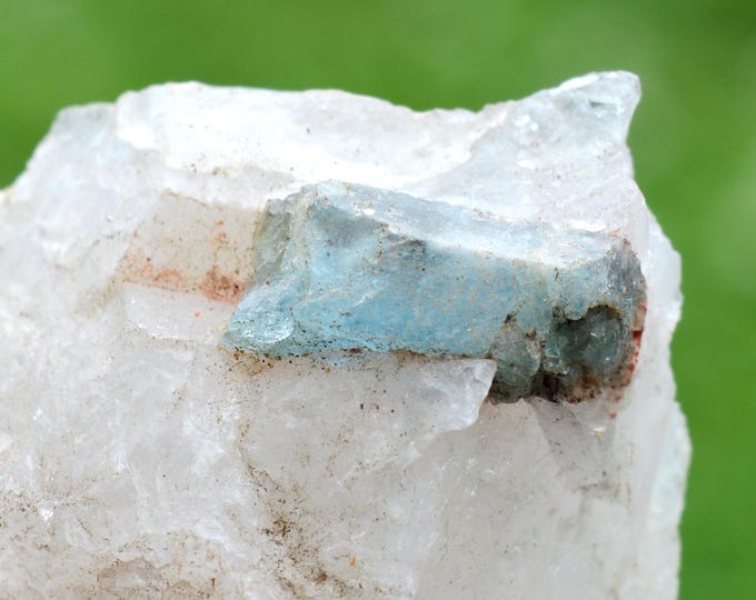 Beryl var. Aquamarine & Quartz 62 grams - Minas Gerais, Brazil