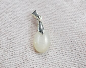 Pierre de lune blanche 9.8 carats - pendentif cabochon pierre naturelle - Tanzanie / FV16