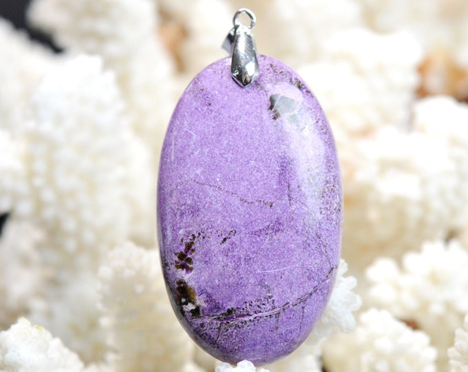 70 Carat Stichtite - Natural Gemstone Cabochon Pendant - Tasmania, Australia // DX30