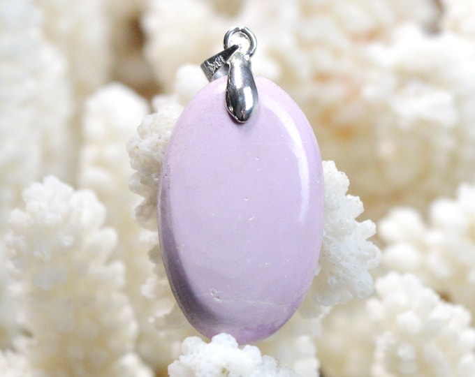 24 carat phosphosiderite - natural stone cabochon pendant - Chile / EW24