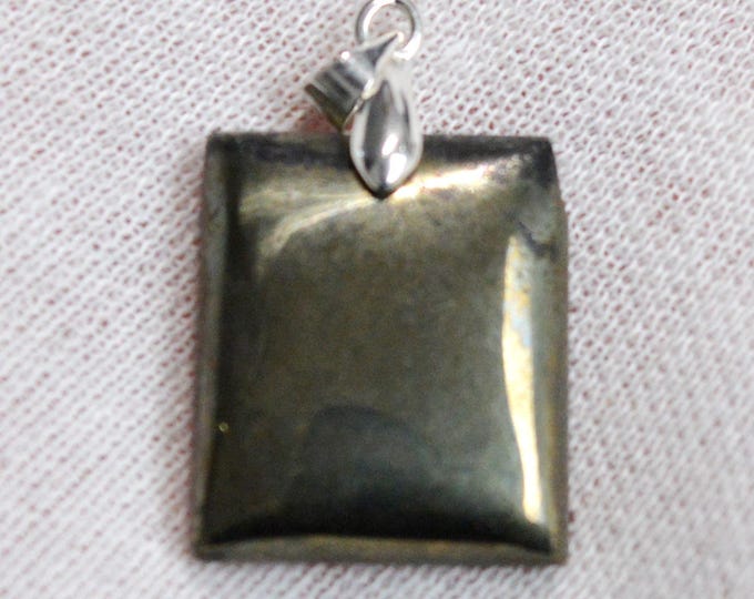 46 carat Pyrite - Natural stone cabochon pendant - Peru / FQ98