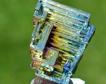 Cristalli metallici di bismuto, 62 grammi - Coltivati in laboratorio