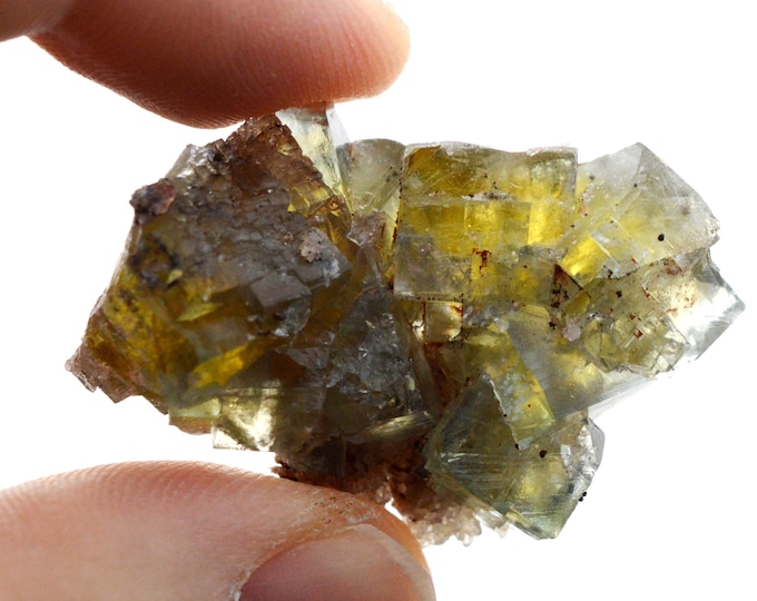 Fluorite 19 grams - Valzergues, Villefranche-de-Rouergue, Aveyron, Occitanie, France