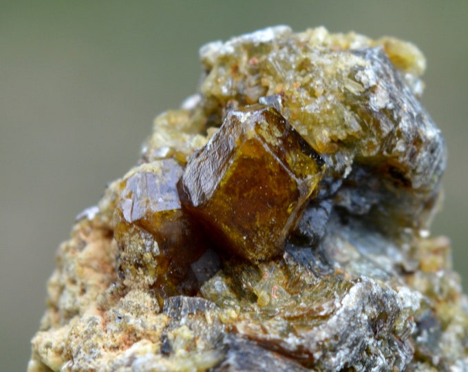 Grossular Garnet & Chlorochlore 55 grams - Sandaré, Sandaré Commune, Nioro du Sahel Circle, Kayes Region, Mali