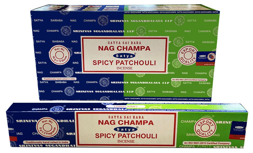 Encens - Satya Parfum Nag Champa & Spicy Patchouli Une Boîte