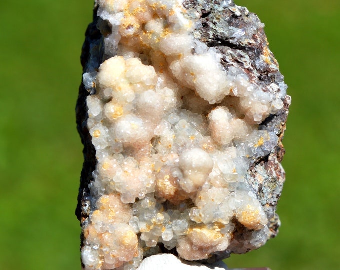Amethyst & Calcite 148 grams - Capurru Quarry, Osilo, Sassari Province, Sardinia, Italy