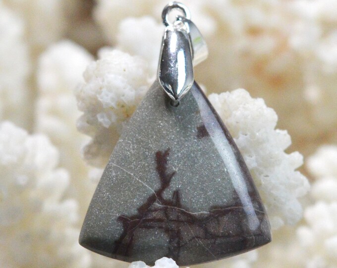 Jaspe Noreena 20 carats - pendentif cabochon pierre naturelle - Australie / FR74