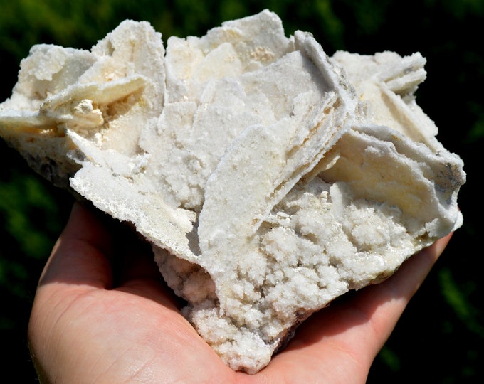 Pseudomorphose Calcite in quartz & amethyst 1200 grams - Baia Mare, Maramureș, Romania