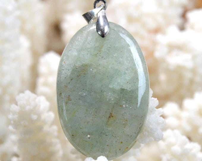 Fluorite 47 carats - pendentif cabochon pierre naturelle - Afghanistan / GB4