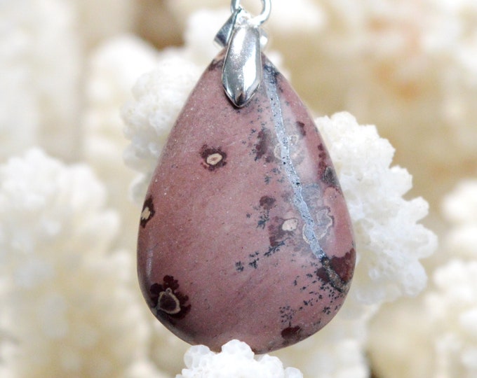 Mookaite 22 carats - natural stone cabochon pendant - Morocco // DP97
