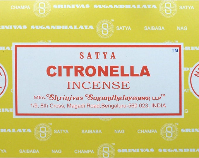 Incense - Satya - Lemongrass Scent - One box