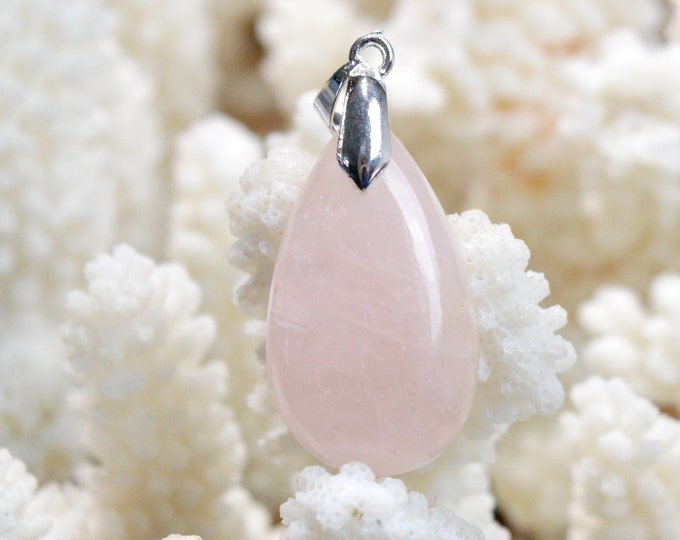 Morganite 30 carats - pendentif cabochon pierre naturelle - Pakistan / FA31