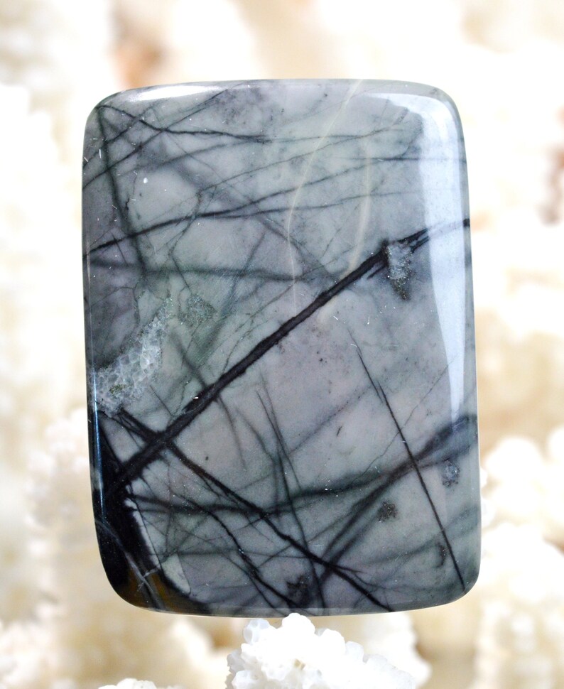 cabochon pierre naturelle Jaspe Picasso 114 carats Utah USA AW67