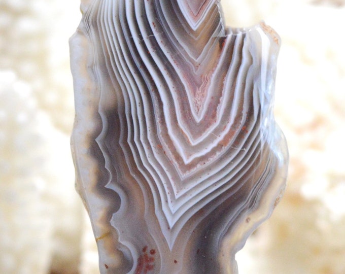 Agate 128 carats - pendentif cabochon pierre naturelle - Botswana // Ref AR83