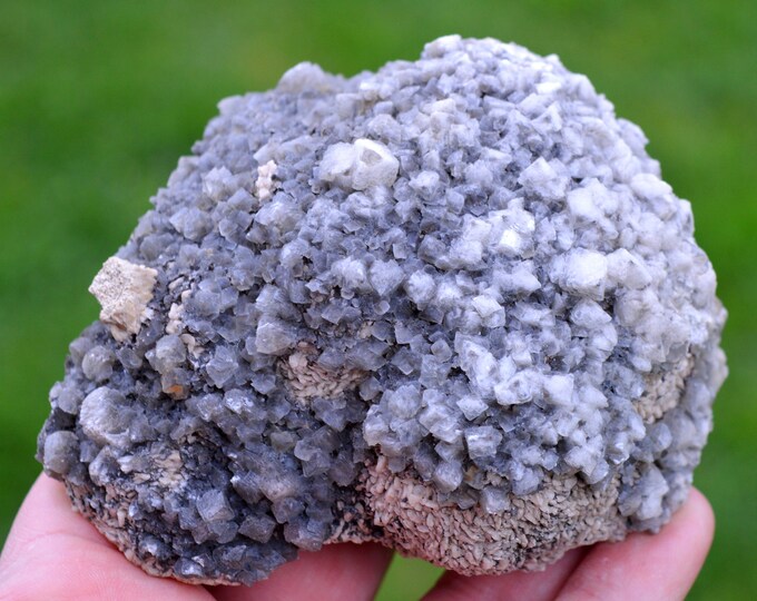 Siderite & Calcite 540 grams - Le Rivet Quarry, Peyrebrune, Montredon-Labessonnié, Castres, Tarn, Occitanie, France