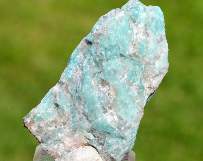 Microcline var. Amazonite & Quartz 88 grams - Fasimena Pegmatite, Fasimena, Ambositra II, Ambositra District, Amoron'i Mania, Madagascar