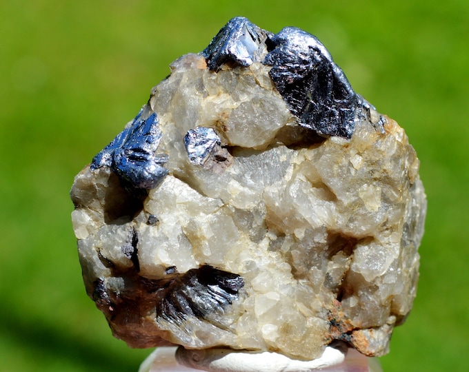 Molybdenite & Quartz 130 grams - Azegour Mine, Azgour, Guedmioua Caïdat, Amizmiz Cercle, Al Haouz Province, Marrakesh-Safi Region, Morocco