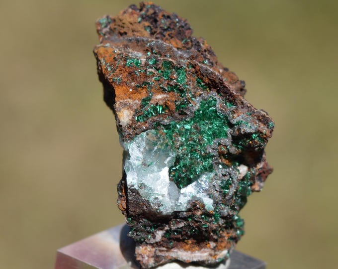 Brochantite 17 grams - Kamariza mines, Agios Konstantinos, Lavrion Mining District, Lavreotiki, East Attica, Attica, Greece
