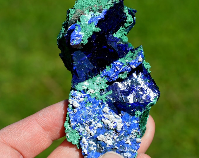 Azurite & Malachite Dickite - 167 grams - Milpillas Mine, Municipio de Cananea, Sonora, Mexico