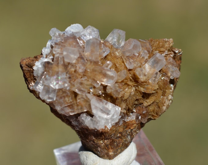 Calcite 24 grams - Montredon-Labessonnié, Castres, Tarn, Occitanie, France