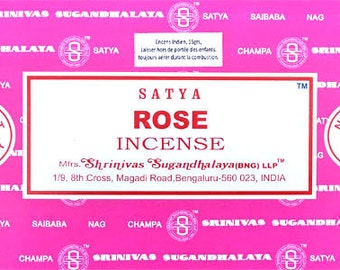 Incense - Satya - Rose Fragrance - One box
